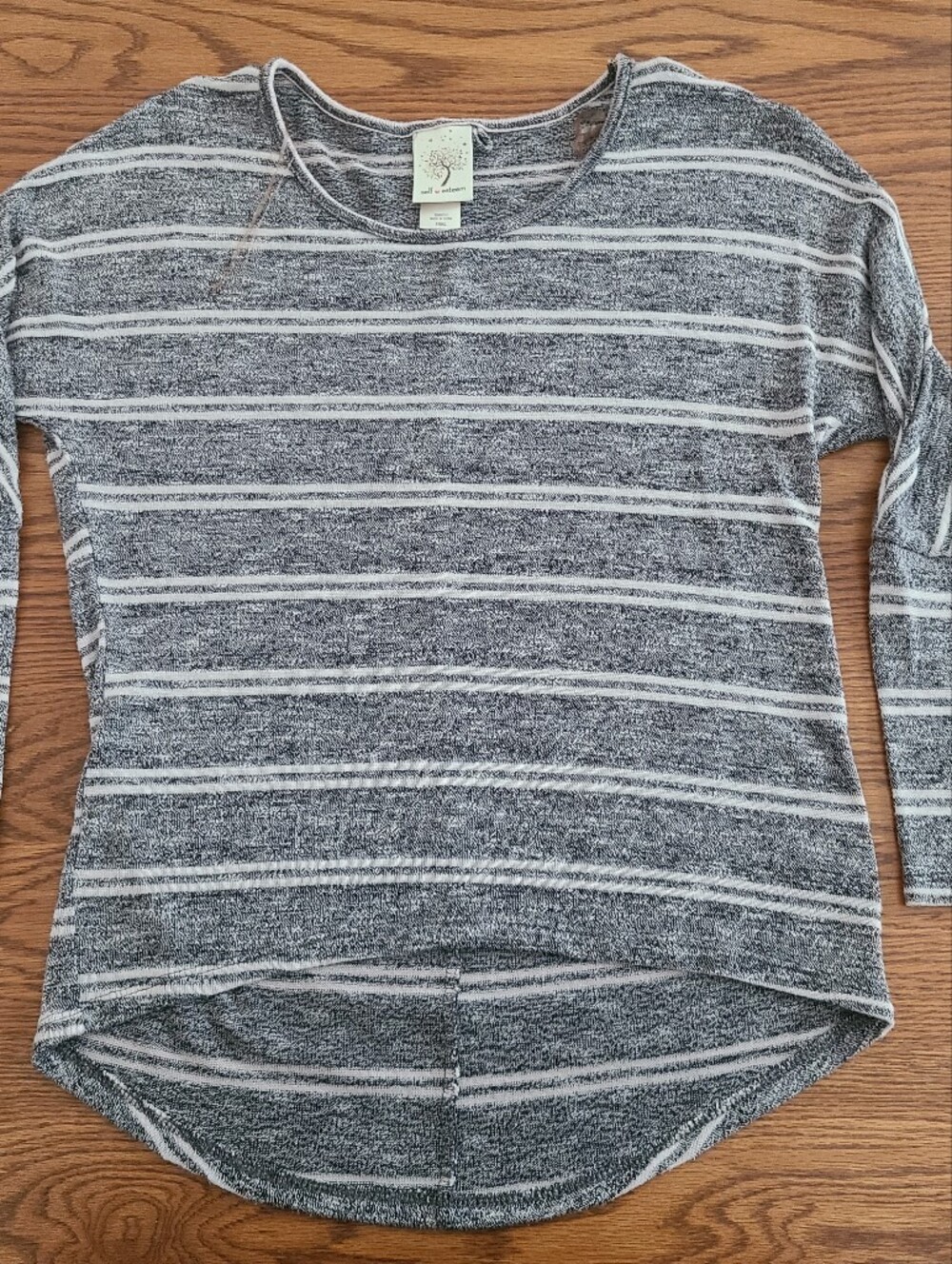 Self Esteem Striped Crewneck Top